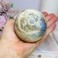 Large Moonstone Sphere with Blue Flash on Stand 520g