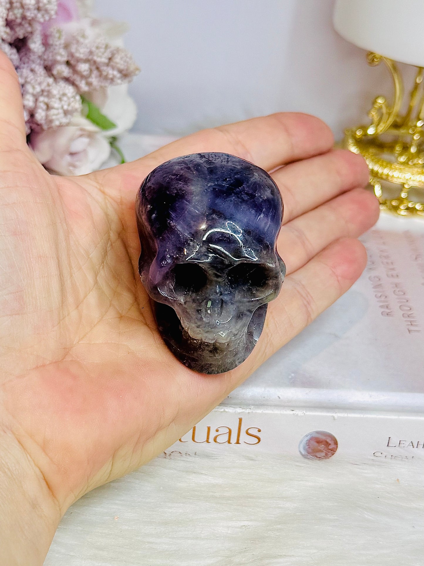 Amethyst Carved Skull 6cm