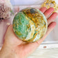 Huge Natural Glorious Variscite Sphere On Stand 802grams