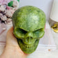 Huge Green Jade Carved Skull 1.25KG