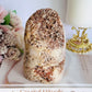 Incredible Natural Large Pink Amenities Druzy Freeform From Brazil 894grams 12.5cm