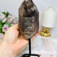 Large Smokey Lemurian Quartz Freeform on Stand 20cm 770g