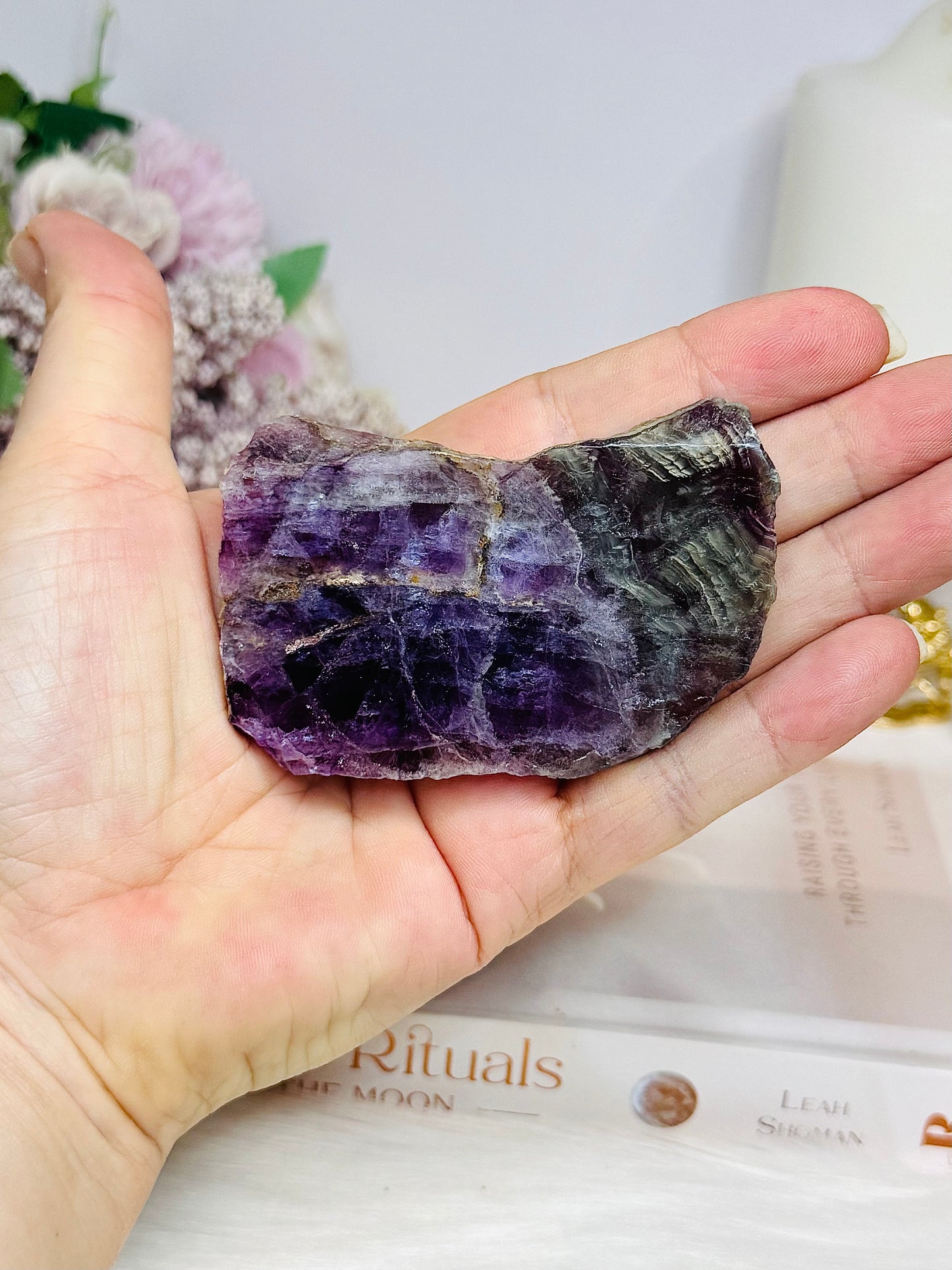 Purple Fluorite Slab 8cm