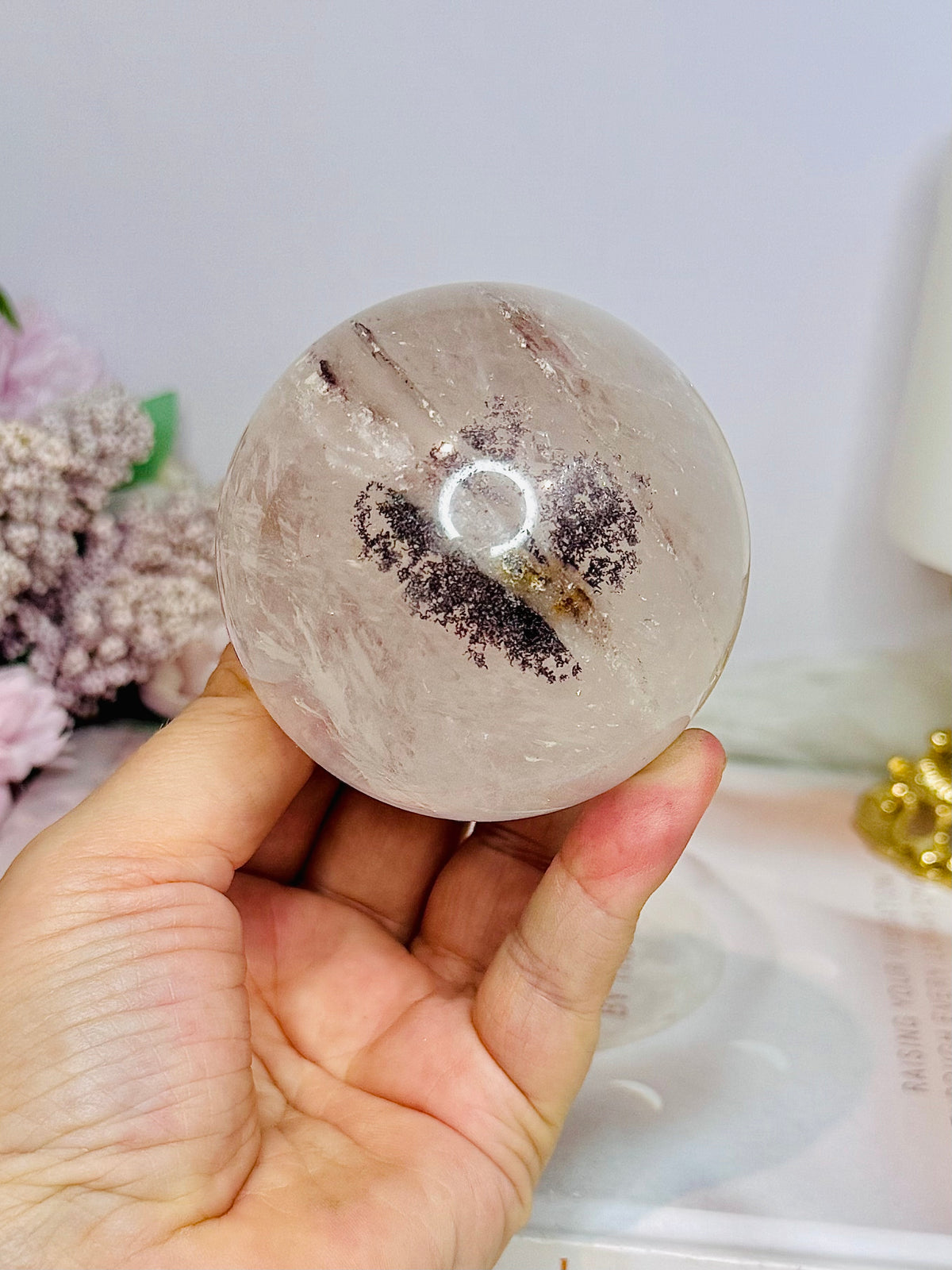 Lodolite | Garden Quartz Sphere on Stand 400g