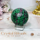 Ruby Zoisite Sphere on Stand 275g
