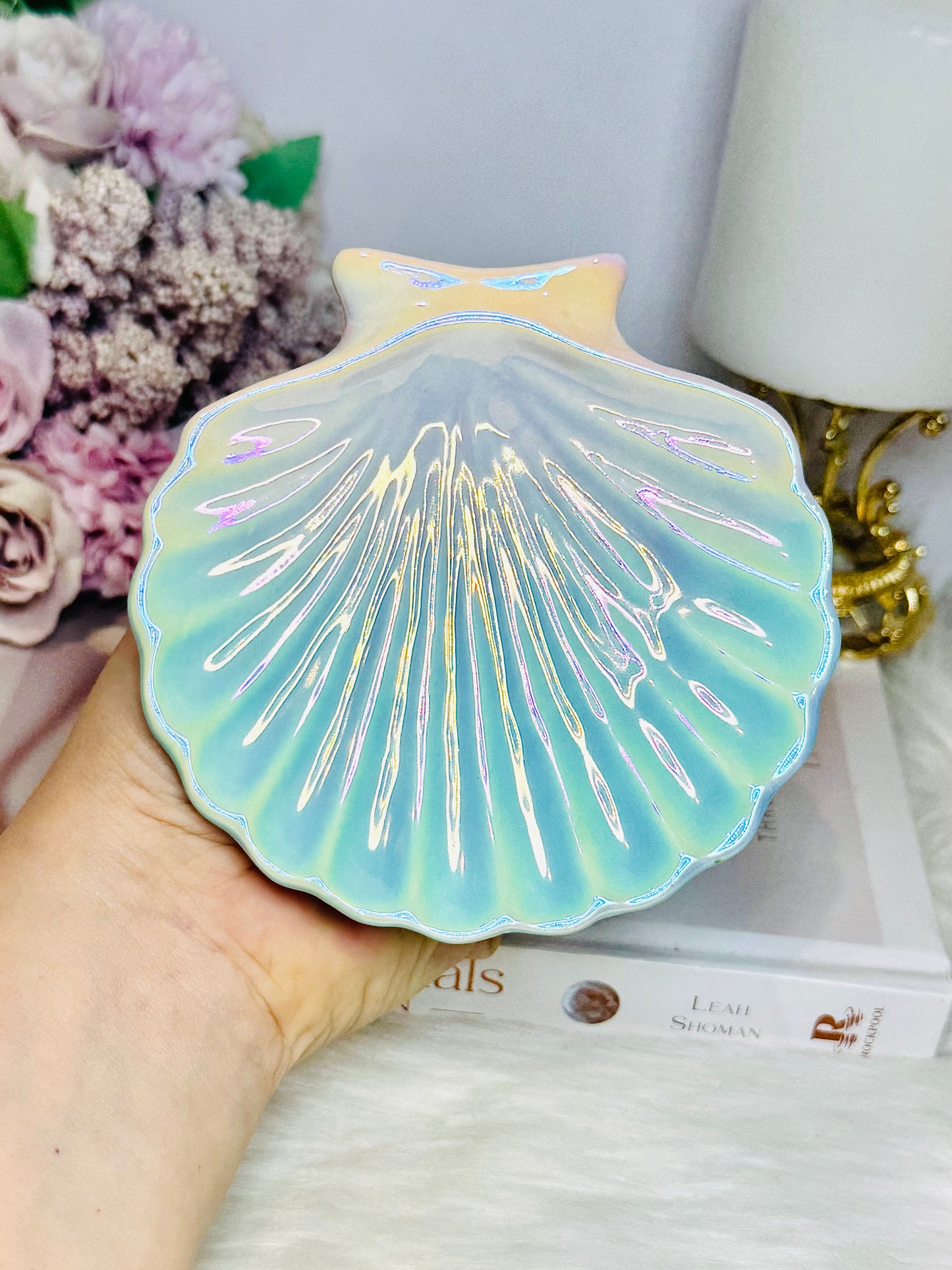 Iridescent Shell Trinket Dish