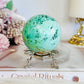A Rare Stone ~ Genuine Inca Turquoise Sphere 243grams On Stand