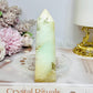 Natural Chrysoprase Tower (imperfections are part of her) 11cm