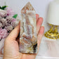 Pink Tourmaline Druzy Tower 12cm