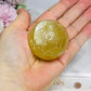 Golden Healer Sphere with Rainbows On Stand 163g
