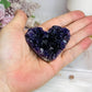 High Grade Amethyst Cluster Heart 6cm