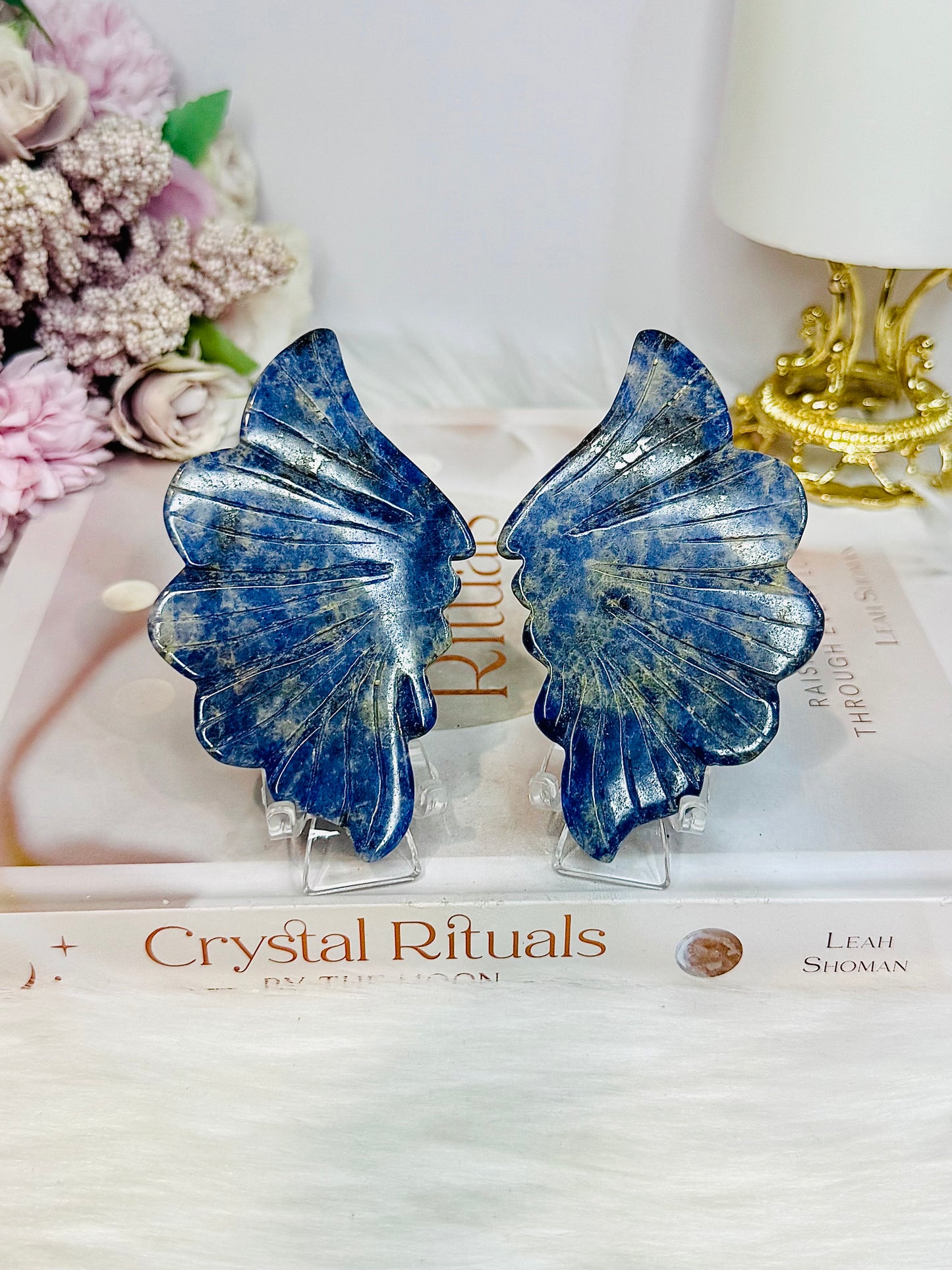 Lapis Lazuli Wings on Stand 9.5cm