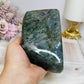 Large Labradorite Freeform Full of Flash 15cm 1.08KG ~ Discounted as chip on edge