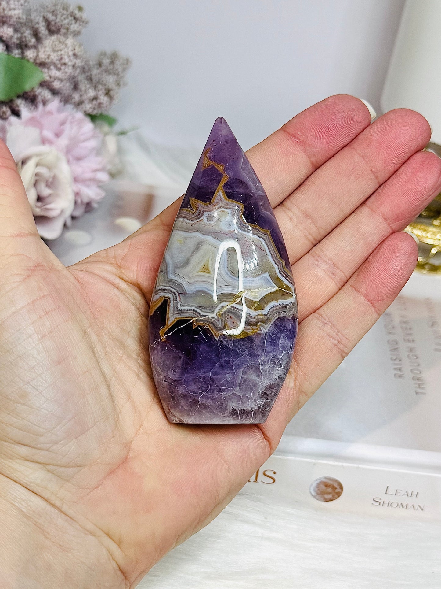 Crazy Lace Amethyst Flame | Freeform 9cm