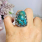 Sterling Silver 925 Turquoise Ring Size 9 In Gift Bag