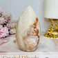 Pink Amethyst Carved Flame | Freeform 10cm 276g