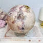 A Collectors Piece ~ Huge Druzy Pink Amethyst High Grade Sphere On Stand 2.7KG 12cm
