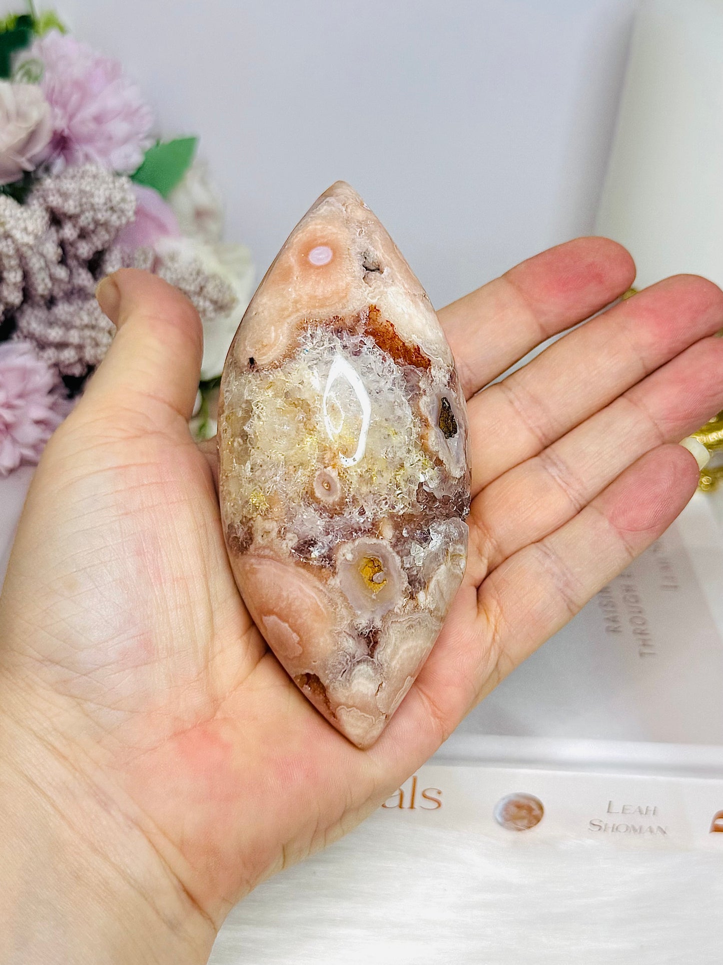 High Grade Druzy Pink Amethyst Egg | Freeform on Stand 17cm 290g