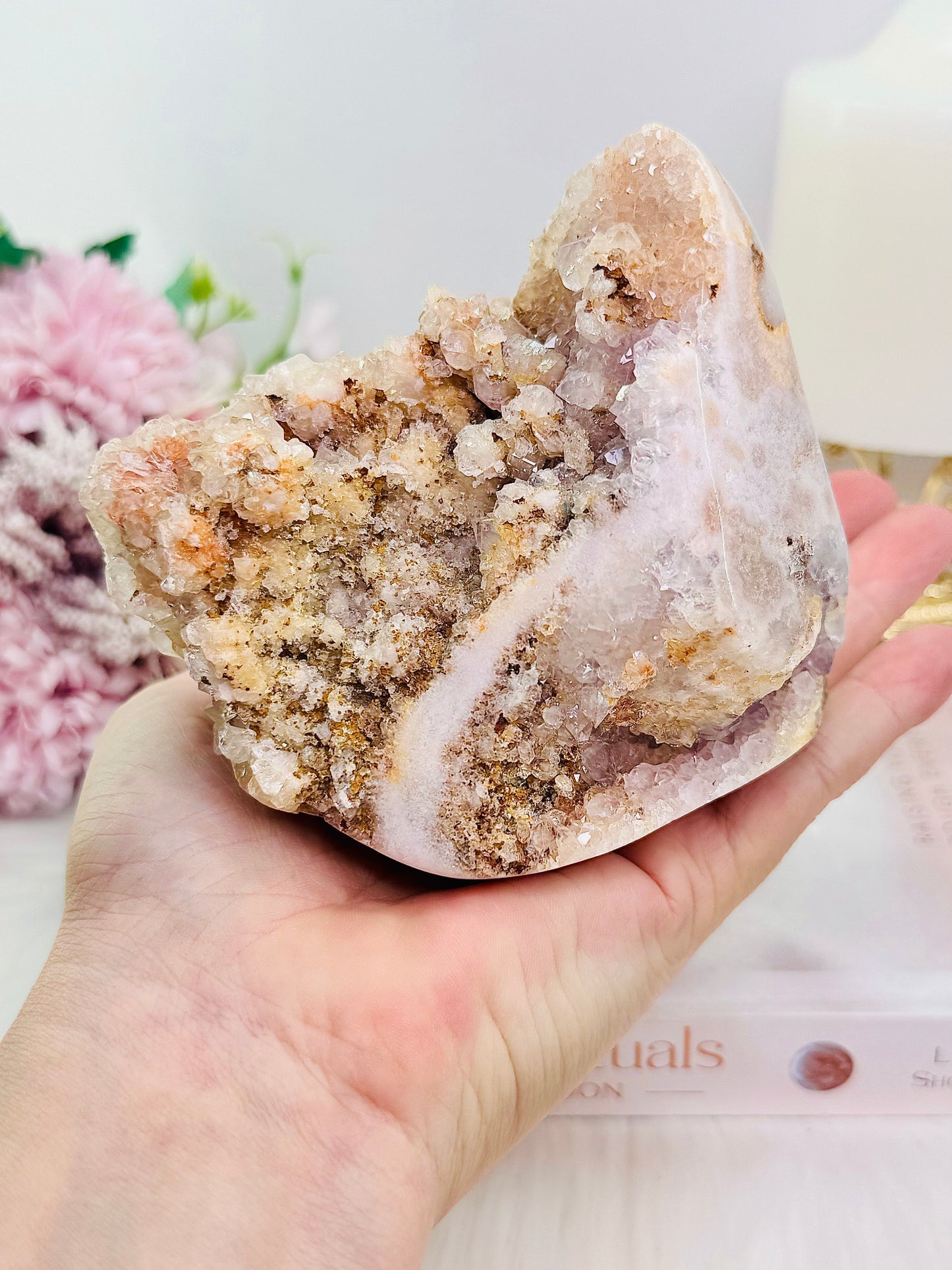 Large Natural Pink Amethyst Freeform | Cluster From Brazil 729grams