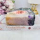 Large 908gram Chunky Pink Amethyst Candle Holder