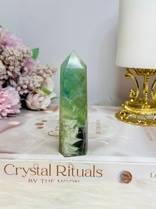 Feather Fluorite Tower 8.5cm