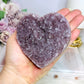 Amethyst Cluster Heart on Stand 438g