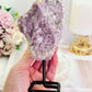 Stabilise Emotions ~ Gorgeous Large Raw Natural Lepidolite Crystal 587grams On Stand From Brazil