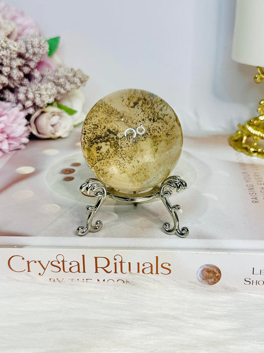Clear Quartz with Dentrictic Inclusions 166g