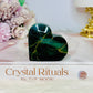 Green Jasper Carved Heart
