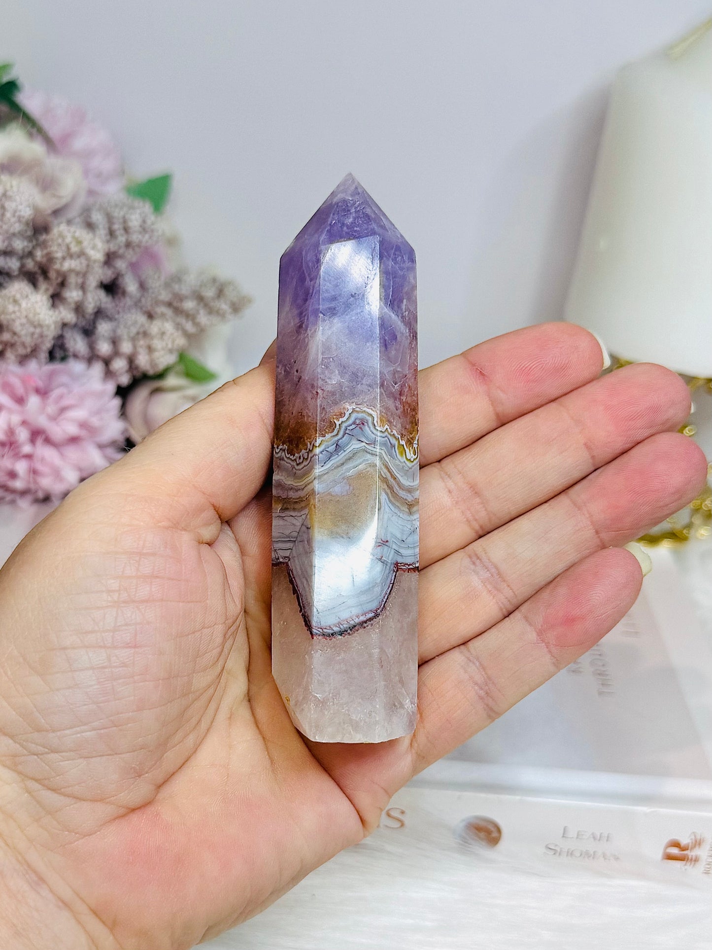 Crazy Lace Amethyst Tower 10.5cm