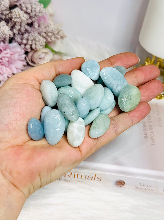 Blue Calcite Tumbles $2 each x