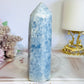 Gorgeous Natural High Grade Blue Calcite Chunky Tower 13cm