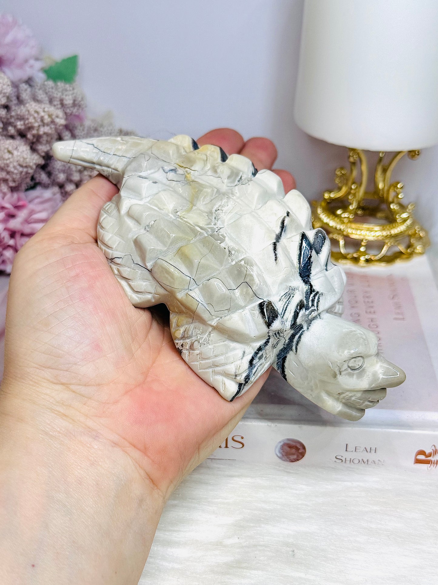 Large Volcanic Agate Turtle 16cm