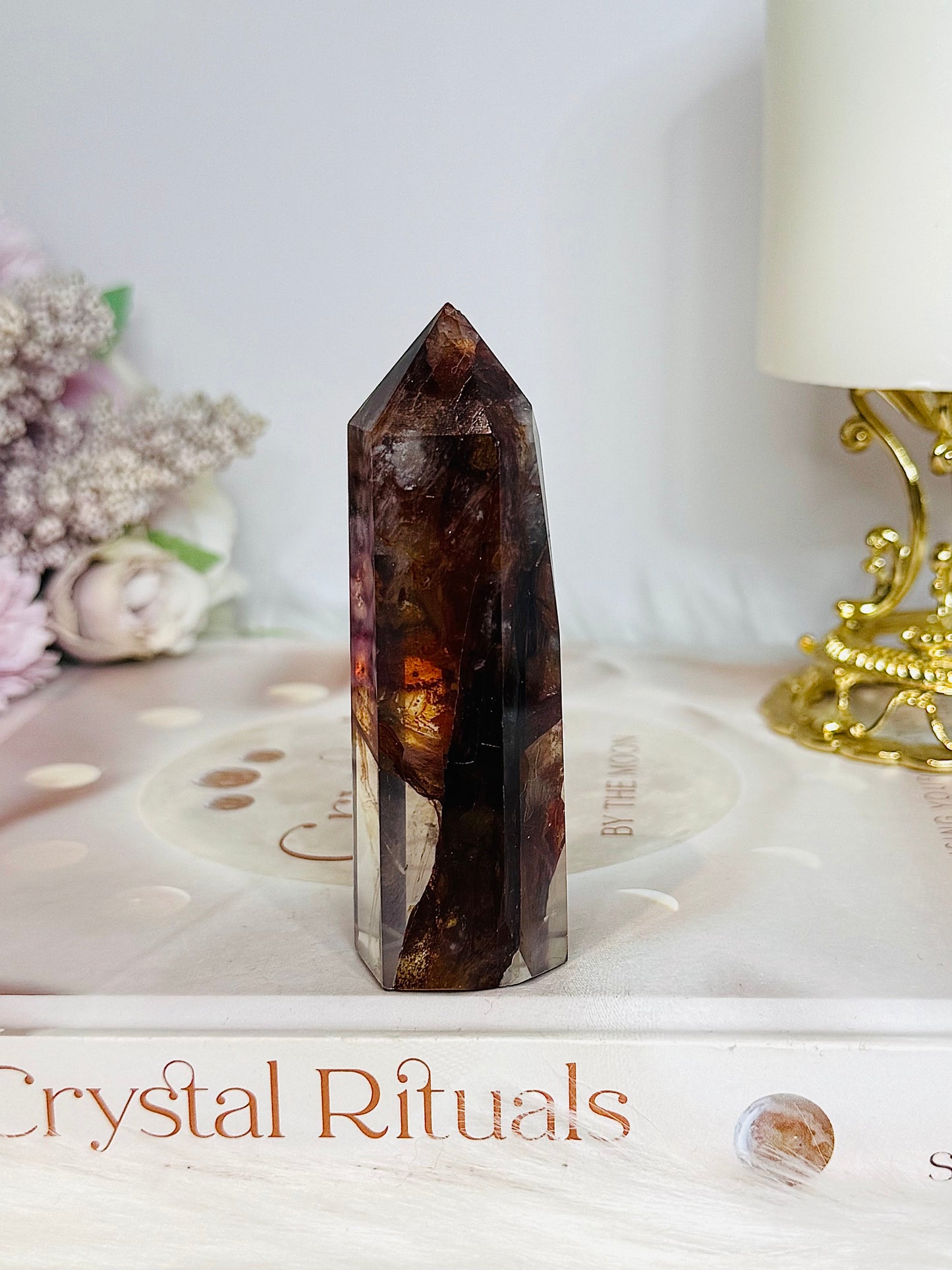High Grade Fire Quartz Tower 8.5cm