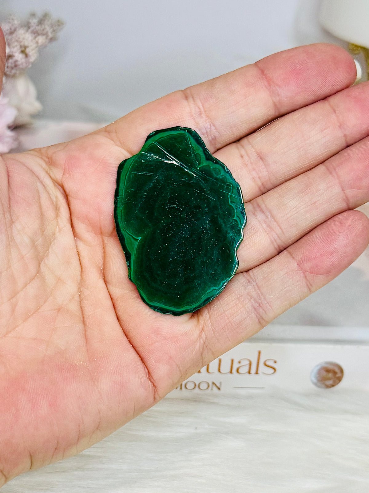 Natural Malachite Slice | Slab