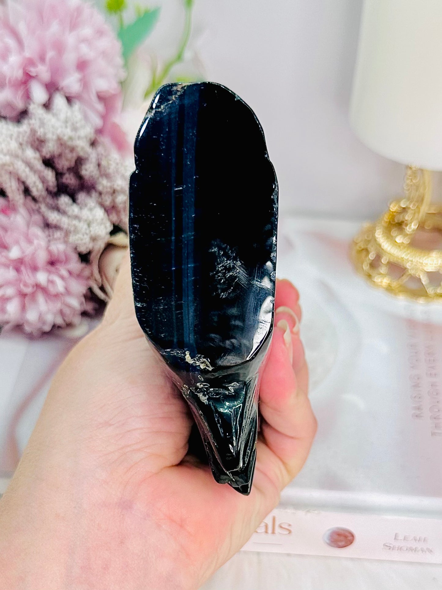 Absolutely Magnificent Large 13cm 471gram Rare Blue Tigers Eye Carved Unicorn ~ A Very Special Piece Of Magic