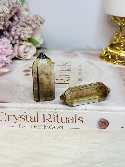 Small Citrine Tower & Double Terminated Point
