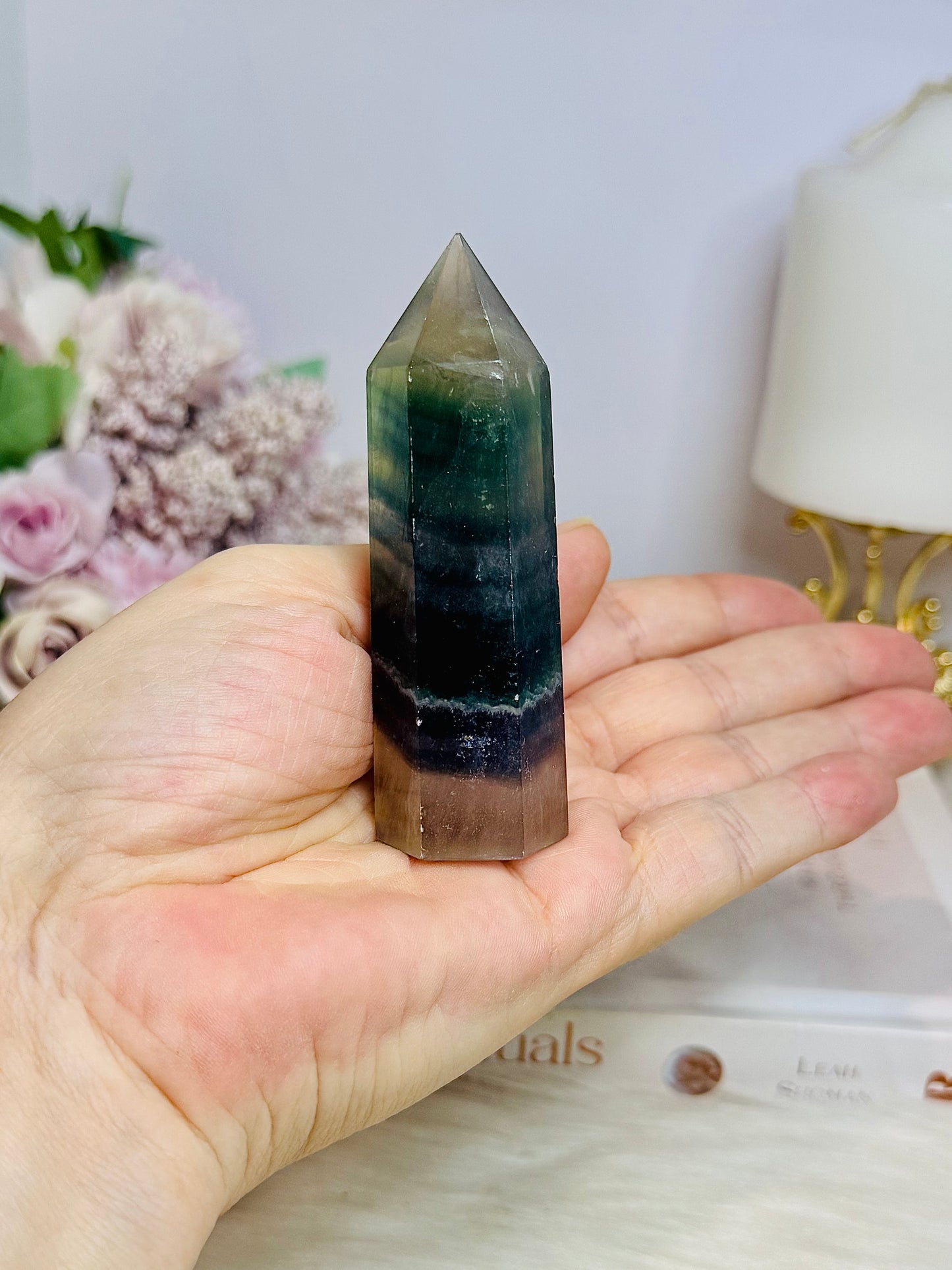 Rainbow Fluorite Tower 8.5cm