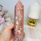 Peach Blossom Tourmaline Tower 16.5cm 428g