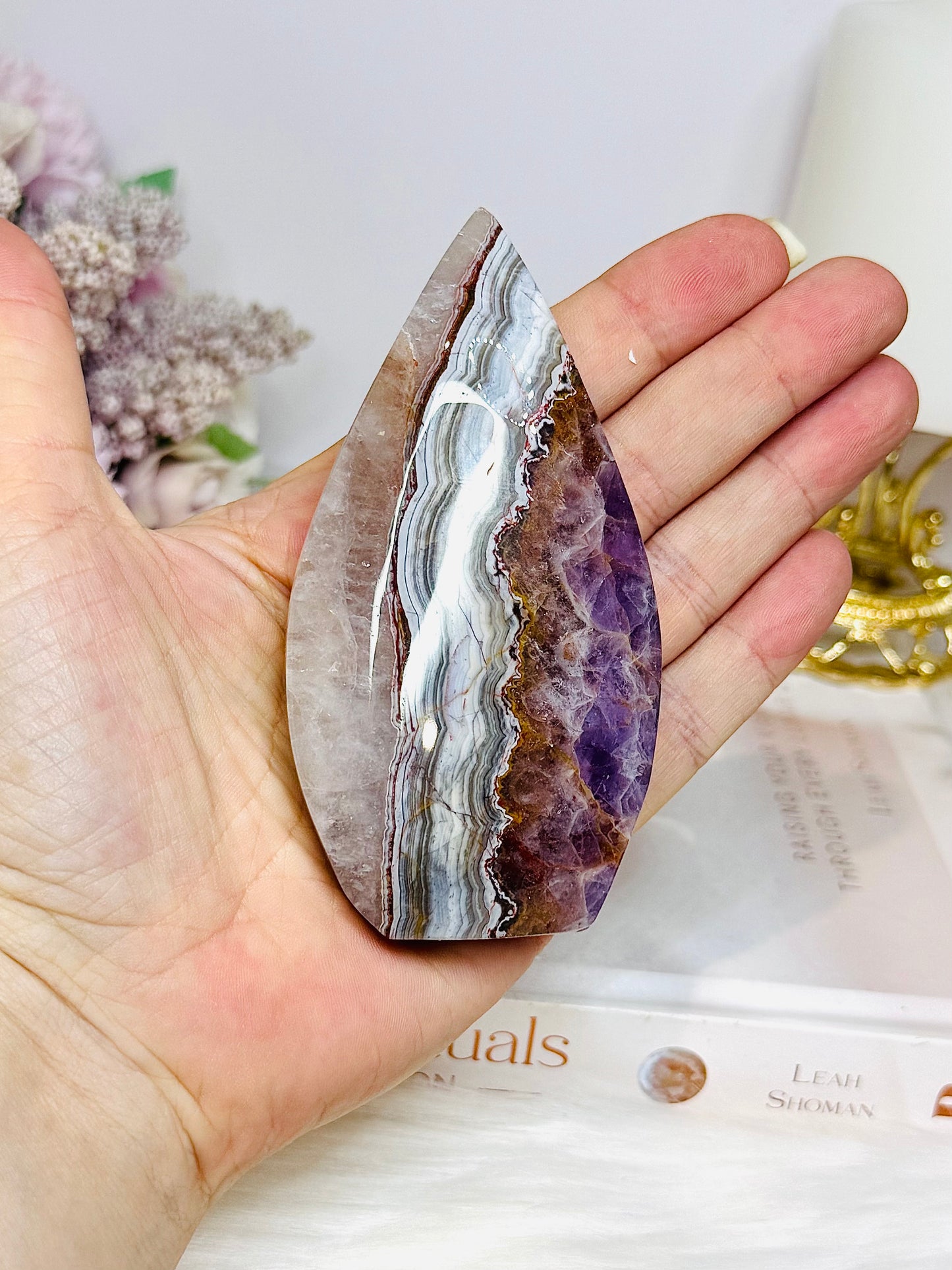 Crazy Lace Amethyst Flame 10cm