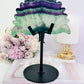 Wow!!! Incredibly Exquisite Large 22cm (inc stand) Fluorite Peacock ~ Such A Beautiful Piece