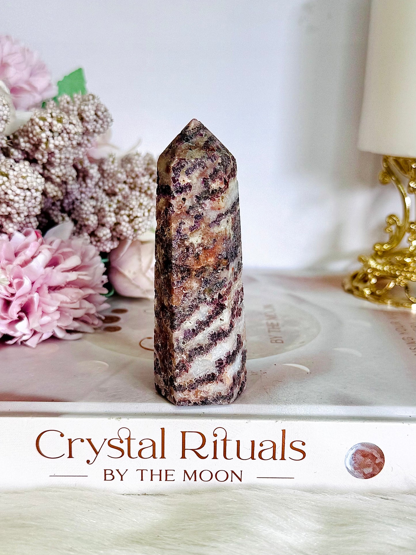 Beautiful Chunky Root Fluorite Tower | Point 8cm