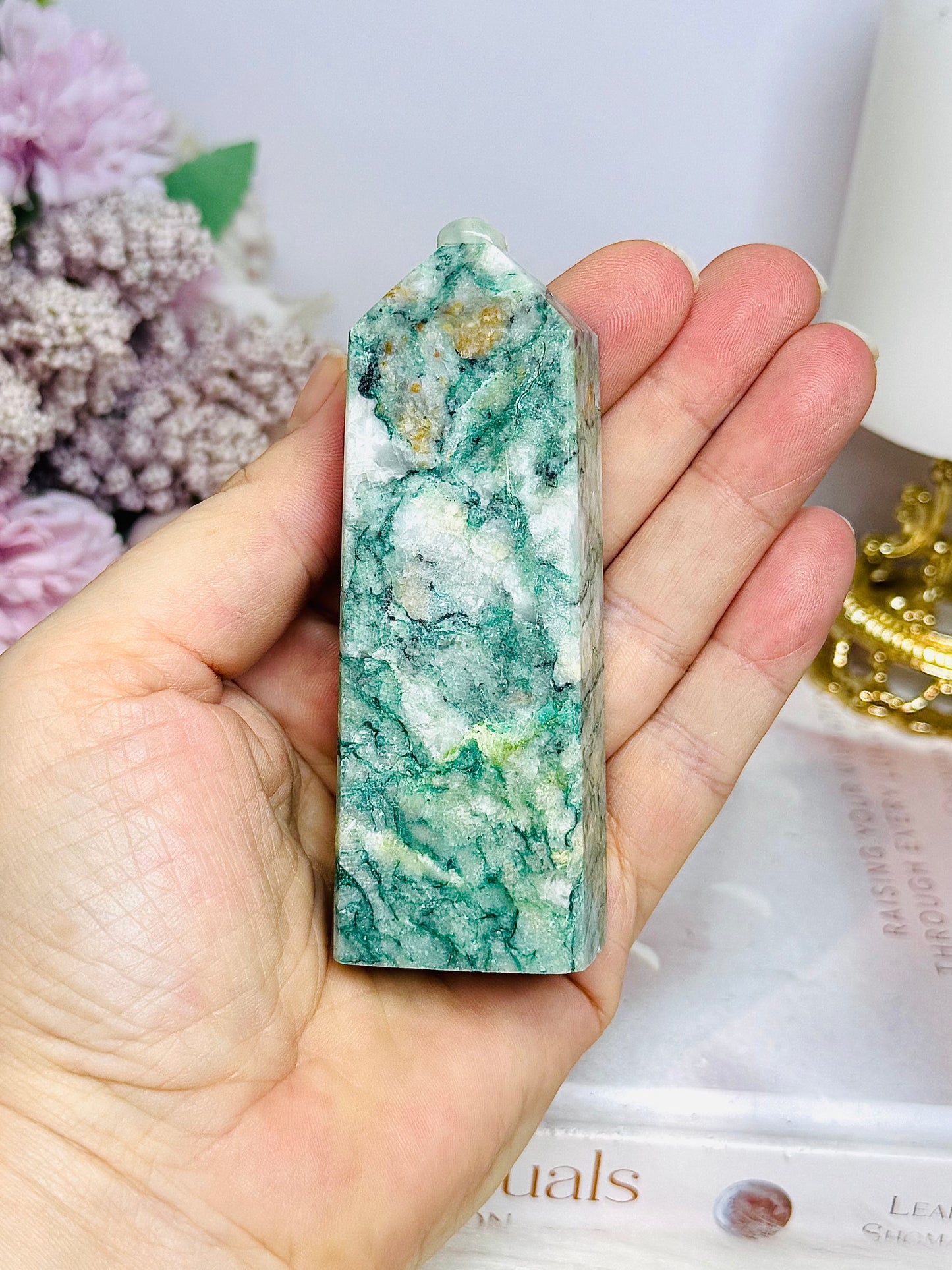 Green Jade Tower 9cm