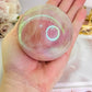 Angel Aura Rose Quartz Sphere Large 452grams On Stand