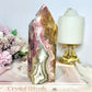 Large Mexican Lace Agate Chunky Tower 16cm