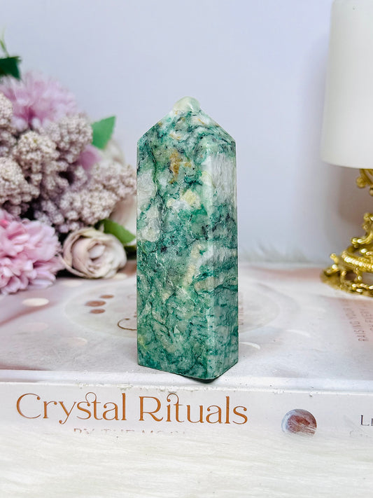 Natural Mariposite Tower 9cm