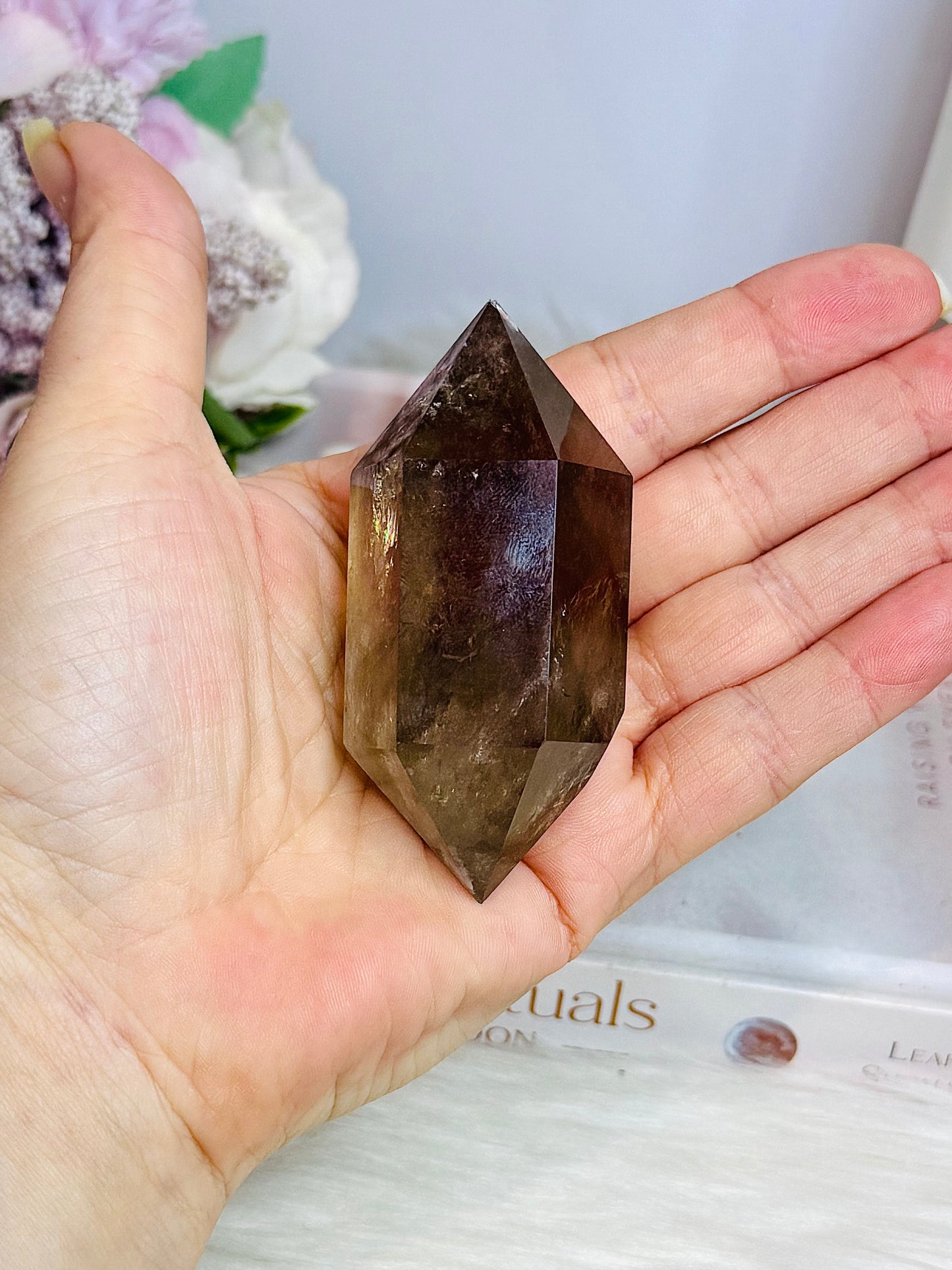 Smokey Quartz Double Terminated Point 8cm