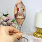 High Grade Druzy Pink Amethyst Egg | Freeform on Stand 17cm 290g