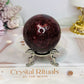 Red Jasper Sphere on Stand 309g