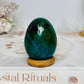 Chrysocolla Egg on Stand 5cm 100g